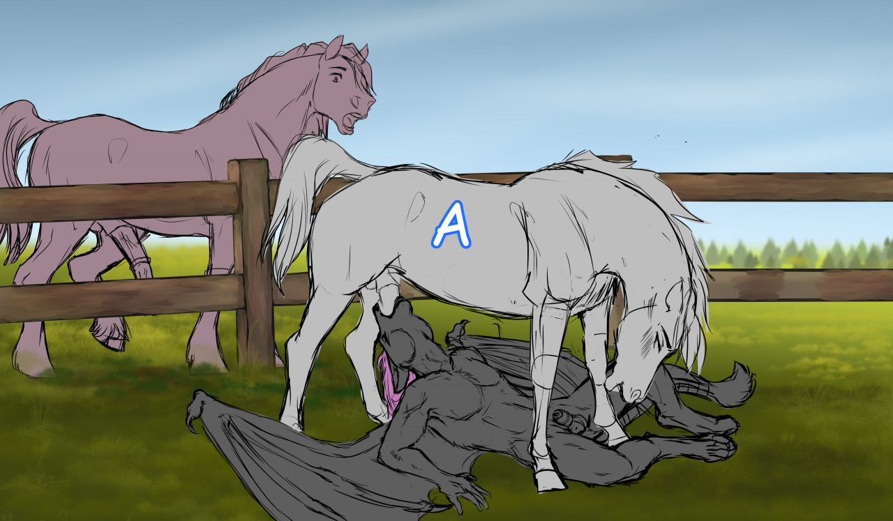 male gay oral sex hybrid equine open ych